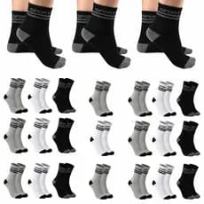 Kit 24 Pares de Meias Cano Longo Algodão Unissex Menino Menina MESCLADAS - Conforto e Estilo