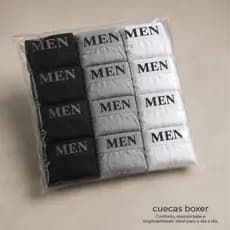 Kit 12 cueca box Masculina Premium box  boxer Ajuste Perfeito Confortavel ou kit 6 unidades