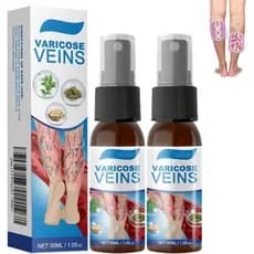 Pacote com 2 unidades de Timilk VeinGuard Herbal Spray - Melhora a circulação sanguínea, um spray profissional para o tr