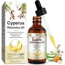 Óleo de Cyperus Rotundus para Redução de Pelos Indesejados, Redutor Natural do Crescimento Capilar, Óleo para Refinament