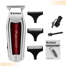 Máquina de acabamento disfarce cabelo Kemei Km-9163 profissional recarregável sem fio