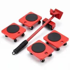 Conjunto de 5 peças para mudança, ferramenta para mover móveis pesados, ferramenta de mudança e ferragens