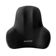 Almofada de encosto lombar para escritório, suporte de cadeira para longa hora sentado, almofada de cintura para cadeira