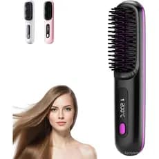 Go Brush Pro UK, Escova Alisadora de Cabelo Sem Fio (2026), Escova Alisadora Portátil Recarregável com Tecnologia Iônica