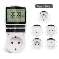Interruptor Eletrônico Digital Com Temporizador , Tomada De Cozinha , Controle De Programável , 220V , Ue , Eua , Reino