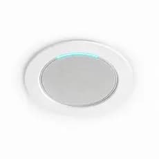 Suporte Embutir Alexa Echo Pop de Teto Branco Encaixe por Rosca Sem Parafuso Visual Discreto
