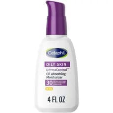 Cetaphil DermaControl Hidratante Absorvente de Oleosidade com FPS 30, Para Pele Sensível e Oleosa, 4 fl oz, Absorve a Ol