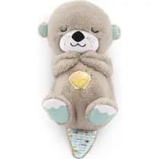 Brinquedo para Bebês FISHER-PRICE Soothe 'n Snuggle Otter, Máquina de Som Portátil de Pelúcia com Música, Luzes e Movime