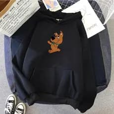 Moletom Feminino Fofo Do Scooby Casaco Feminino Fofo Scooby  Moletom Com Bolso e Goro