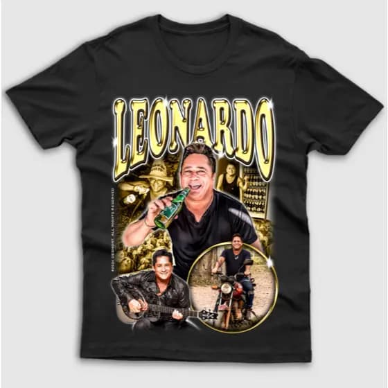 Camisa Masculina Leonardo Cantor Camiseta Algodao Premium Exclusiva