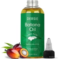 Óleo de Batana Dersie para Crescimento Capilar Dr Sebi - Óleo Cru 100% Puro e Natural de Honduras - Para Cabelos Mais Gr