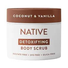 Esfoliante Corporal Detoxificante e Esfoliante Nativo para Mulheres e Homens, Coco e Baunilha, Polidor Corporal Suave pa