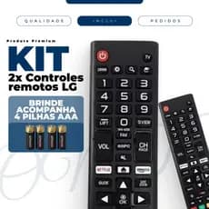 Kit Controle Remoto LG Smart TV  Compatível C/ LCD LED HDTV UHD OLED 3D E 4K