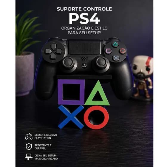 Suporte para Controle PS4 e PS5 Compatível com Controles PS4/PS5
