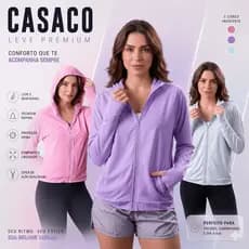 Jaqueta Corta Vento Feminino Premium Forrado Elegante Frio e Calor Tendência 2026