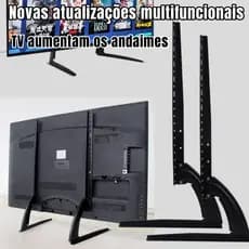 Suporte de TV de Mesa Universal 26-75” – Ajustável e Resistente para LCD, LED e Plasma