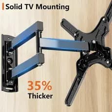Suporte Articulado TV  Full Motion Para Parede 10-80 polegadas Fino Colado 5min Instalação  LED/LCD/OLED/QLED