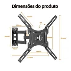 Sonn Tri-articulated TV and monitor support 23 to 65 inches