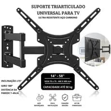 Suporte Articulado Para TV  E Monitor Smart LED LCD 4K Parede Painel 14 24 32 43 50 55 60 Polegadas