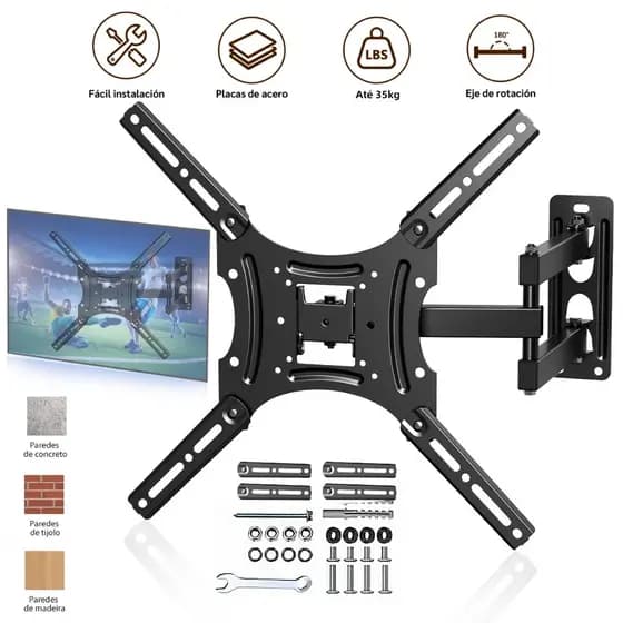 Haosin 14-55 Inch Tri-Articulated Lcd Led Plasma Tv Wall Mount