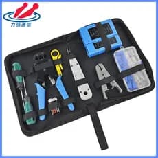 Kit de ferramentas para teste de produção de cabo de rede, Kit de ferramentas de combinação de reparo de rede, alicate d