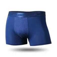 Cueca boxer masculina com elementos austríacos, cueca boxer magnética confortável e respirável