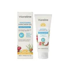 hing Gel Protetor Solar, FPS 50 PA+++, Resistente à Água, com Niacinamida e Extrato de Folha de Aloe, Leve, 3,53 oz