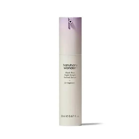 Haruharu Wonder Black Rice Knight Retinol Serum, refina e suaviza, tonifica a pele, reduz linhas finas, fórmula hidratan