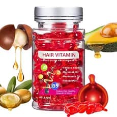 Essência Capilar PodaFu Sem Enxágue, 40 Cápsulas de Óleo Hidratante, Contém Abacate, Óleo de Argan e Vitaminas A, E, B5