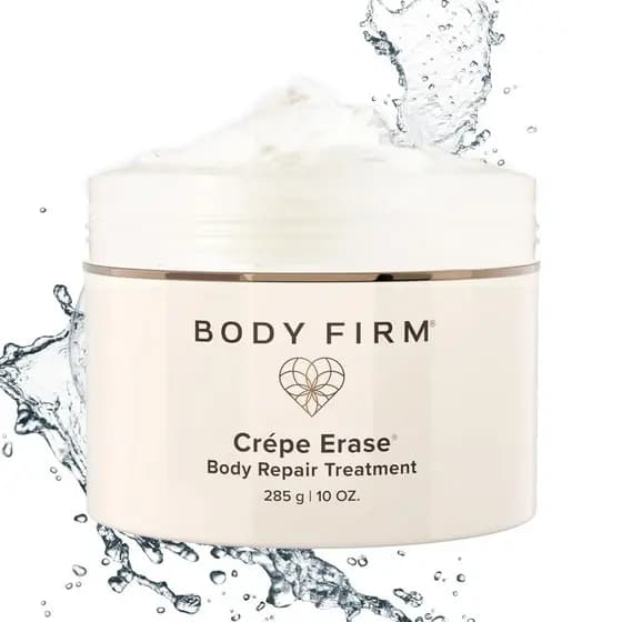 BODY FIRM Creme Reparador Corporal com Extrato de Crepe, Antienvelhecimento e Antirrugas, Produção Natural de Elastina e