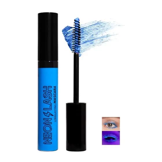A máscara azul é adequada para cílios, máscara líquida colorida, máscara fluorescente à prova d'água para cílios, propor