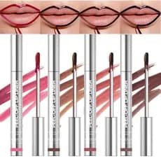 Conjunto de 4 Lápis de Lábios BANGFENG - Cor de lábios nude matte de longa duração, à prova de manchas, à prova d'água,