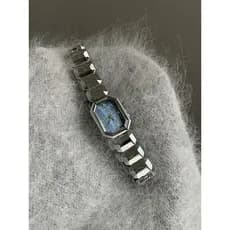 relogio feminino pequeno relogio feminino pequeno delicado Cinza azul Fritillary pequeno cubo açúcar relógio feminino pe