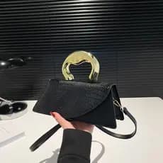 bolsa feminina bolsa transversal feminino Nicho Design saco High-End padrão de crocodilo bolsa feminina bolsa dura 2024