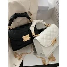 bolsa transversal feminino Bolsa All-Match saco 2025 novo estilo moda corrente ombro Crossbody nicho High-End textura Co