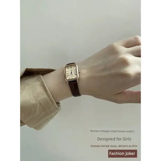 relogio feminino pequeno delicado relogio feminino 2024 novo estilo relógio feminino estudante Retro luz luxo nicho senh