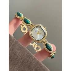 relogio feminino relogio feminino luxo Retro requintado colorido tigre pedra pulseira relógio feminino escritório trabal