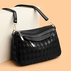 bolsa feminina Bolsa 2025 novo estilo elegante All-Match bolsa mensageiro de um ombro feminina bolsa de diamante High-En
