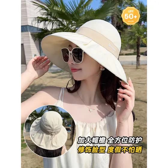 boné bone feminino Dolan chapéu de cobertura facial balde chapéu feminino novo estilo chapéu de sol verão chapéu de sol