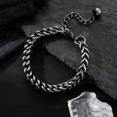 pulseira masculina pulseira Pulseira Retro de aço de titânio masculina High-End nicho Design césar pulseira acessórios s