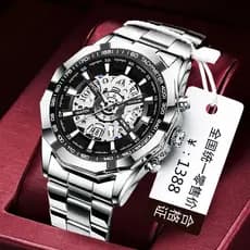 relogio masculino Novo relógio mecânico puro automático masculino oco turbilhão luminoso à prova dwaterproof água calend