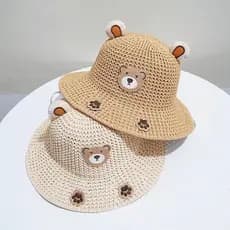 bone feminino boné feminino Crianças chapéu de sol verão estilo fino meninos meninas bebê chapéu de sol chapéu de palha
