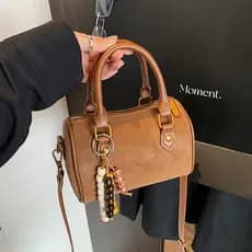 bolsa transversal feminino bolsa feminina 2026 novo estilo pequeno saco feminino Retro All-Match camurça Boston saco fem