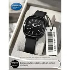 relogio feminino luxo relogio feminino pequeno delicado Relógio quadrado preto estilo feminino apenas olhe ao tempo à pr