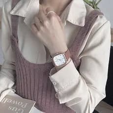 relogio feminino pequeno relogio feminino pequeno delicado Relógio quadrado feminino estudante júnior escola secundária
