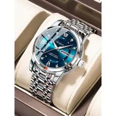 relogio masculino Genuíno Original autêntico relógio mecânico automático masculino à prova dwaterproof água turbilhão lu