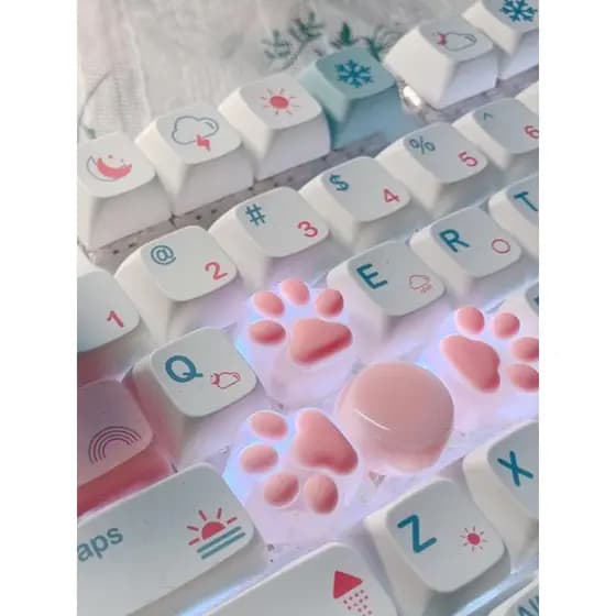 Garra de gato azul exclusiva criativa de eixo cruzado transparente de Silicone
