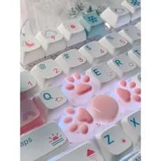 Garra de gato azul exclusiva criativa de eixo cruzado transparente de Silicone