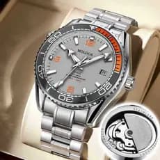 relogio masculino Relógio mecânico masculino hipocampo automático calendário relógio de pulso luminoso masculino oco mec