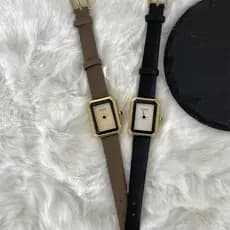 relogio feminino relogio feminino pequeno Xiaoxiang estilo Medieval preto ouro pequeno cubo açúcar relógio feminino nich